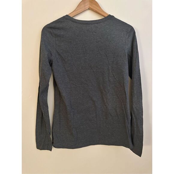 Fanatics NFL Pittsburgh Steelers Gray and White Womens V Neck Top Size Small - Picture 3 of 3